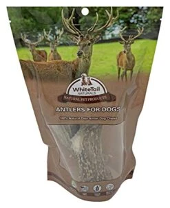 WhiteTail Naturals | Deer Antlers For Large Dogs (2 Pack- Jumbo XXL) All Natural Antler Dog Chew | Naturally Shed, Long Lasting Chew Bone, Made In USA -Zoo Shop 413Zdi7EHrL