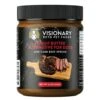Visionary Pet Foods Natural Meat Spread For Dogs | Beef And Tallow | Healthier Alternative To Peanut Butter | Easy To Use As Chew Toy Filler, Meal Mixer, Pill Paste And Lick Mats 12 Fl. Oz Jar