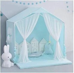 YangYan Pet Tent Nest Four Seasons Universal Removable And Washable Dog Kennel Teddy Small Dog Cat Pet Princess Bed Spring Summer Tent (Color : Pink, Size : 40cmx35cmx50cm) -Zoo Shop 413nn 9FHQL. AC