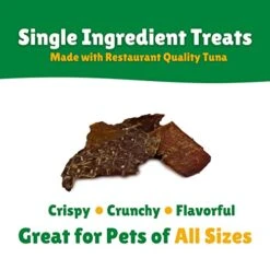 Lucky Premium Treats Tuna Jerky – Tuna Jerky Treats For Cats And Dogs, Nutrient-Rich And All-Natural Dog Treats And Cat Treats (14 Oz) -Zoo Shop 413pkYWfrDL