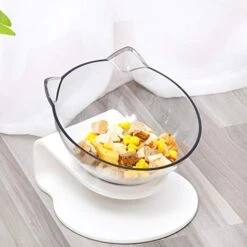 Balacoo Tilted Cat Feeder Puppy Feeder Water 15° Tilted Cat Food Bowl Tilting Neck Cat Food Water Bowls Raised Pet Feeder Bowl For Cats And Dogs (White) Water Bowl Water Dispenser -Zoo Shop 413uVAcrpqL