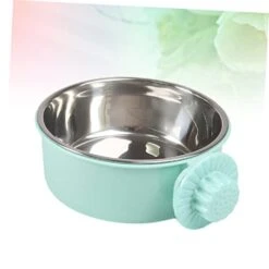 3pcs Stainless Steel Bird Cage Birdcage Moultrie Feeder Bird Dish Feeder Bird Food Bowl Pet Food Bowl Feeding Bowl Pet Bowl Pet Feeding Bowl Pet Feeder Dog Feeding Bowl Green Birds -Zoo Shop 4142Bh8C4ML