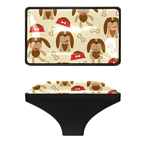 GENERIC 4 Pack Rectangular Handle Lovely Little Dog Bone Dog Food Cabinet Knobs Drawer Pulls 3 GENERIC 4 Pack Rectangular Handle Lovely Little Dog Bone Dog Food Cabinet Knobs Drawer Pulls