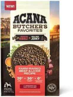 ACANA Grain Free Dry Dog Food, Red Meat Recipe, 25lb -Zoo Shop 4147SAC78AL. AC