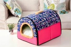 SENERY Winter Pet House Kennel Nest With Mat Foldable Bed For Small Medium Dogs Puppy Sleeping Bag -Zoo Shop 414JnAYwugL
