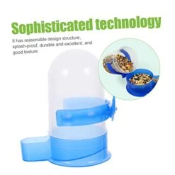 Birdseed 8 Pcs Proof Plastic Bunny Cup Parrot Lovebirds Drinking Birds Fountain Dog Farm Food Wild Bottle Bowl Dispenser For Garden Waterer Cat Parrots Feeder Tray Squirrel- -Zoo Shop 414Orac9efL