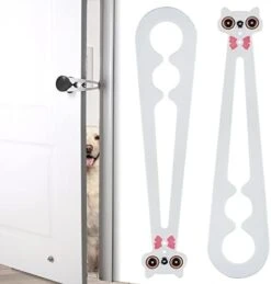 Cat Door Stopper - Ellasdan Cat Door Holder Dog Door Keeps Dogs & Kids Out Of Litter & Food, Cat Door Interior Door, Flexible Cat Door Latch (2 Packs） -Zoo Shop 414OsQytsdL. AC