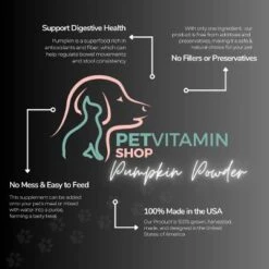 PetVitaminShop Pumpkin For Dogs & Cats, 100% Made In USA, Pumpkin Powder For Dogs, Digestive Support, Fiber, Healthy Stool, 5 Oz -Zoo Shop 415033LTZrL