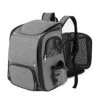 LEFEDA Cat Carrier Backpack Expandable Mesh Breathable Foldable Pet Travel Bags For Small Dogs Cats Rabbits Pet Backpack Carrier (Color : Gray) -Zoo Shop 4154P0QKKeL