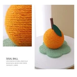 JYDQM Pet Cats Tree Toy With Ball Scratching Post For Cats Kitten Climbing Condo Protecting Furniture (Color : A, Size : One Size) -Zoo Shop 415N5pOZ0NL