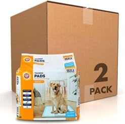 Arm & Hammer For Dogs Training Pads For Stay-at-Home Dogs | New & Improved Super Absorbent, Leak-Proof, Odor Control Quilted Dog Training Pads With Baking Soda | 75 Count Wee Wee Pads,White 22 Arm & Hammer For Dogs Training Pads For Stay-at-Home Dogs | New & Improved Super Absorbent, Leak-Proof, Odor Control Quilted Dog Training Pads With Baking Soda | 75 Count Wee Wee Pads,White -Zoo Shop 415SF36sLDL. AC
