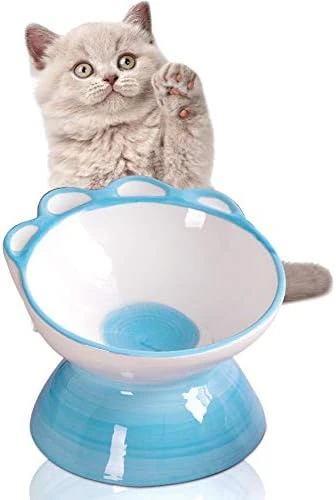 Jemirry Ceramic Raised Cat Bowl Anti Vomiting, Elevated Cat Bowls With 15° Tilt Angle, Non-Slip Food And Water Bowls For Cat And Dog, Protect Pet's Spine, Dishwasher Safe (Pink) 14 Jemirry Ceramic Raised Cat Bowl Anti Vomiting, Elevated Cat Bowls With 15° Tilt Angle, Non-Slip Food And Water Bowls For Cat And Dog, Protect Pet's Spine, Dishwasher Safe (Pink) - Image 12