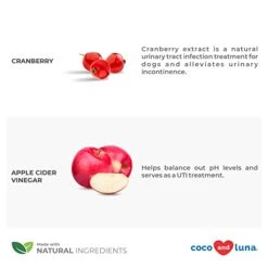 Cranberry For Dogs - 120 Chewable Tablets - Urinary Tract Support, Bladder Support For Dogs, Dog UTI, Bladder Stones, Dog Incontinence Support, Cranberry Supplement For Dogs -Zoo Shop 415fwaAvfJL