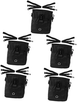 Iplusmile Dog Food Containers Dog Food Container 5pcs Pet Treat Bag Doggies Treats Dog Treat Container Nylon Black The Dog Portable Food Containers Dog Food Puppy -Zoo Shop 415oxP6ePL. AC