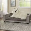 Enchanted Home Pet Gray Luna Pet Sofa, 41.75" L X 26.5" W, Large -Zoo Shop 415zJxsmwTL