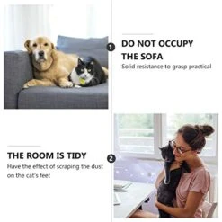 Outdoor Mats Cat Litter Mat, Cat Pad Cat Food Feeding Mat Pet Cushion Cat Litter Pad Washable Dog Cat Mat For Litter Boxes， Grey Cat Pattern Electric Litter Box -Zoo Shop 4167zSOFpLL