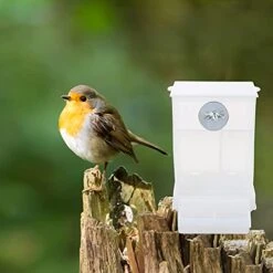 Alipis Parakeet Cage Automatic Bird Feeder Transparent Food Container Parrot Dishes Cockatiel Food Dispenser Bowls For Canary Finch Conure Lovebirds, 2Pcs Bird Water Dispenser -Zoo Shop 4169RuZR2OS