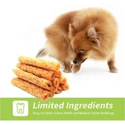 ChewRuffic Chicken Dog Chew Sticks, Puffed Human Grade Dog Treat Sticks, Rawhide Alternative, Easy To Digest 10pcs/Pack -Zoo Shop 4169mgiyjsL