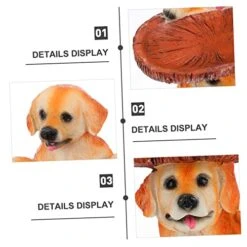 Bird Feeder Dog Statues Outdoor Out Door Decor Outdoor Sculpture Bird Feeding Bowl Bird Food Container Dog Ornament Bird Food Dispenser Outdoor Bird Food Container Food Bowl Pet -Zoo Shop 416CgYqQubL