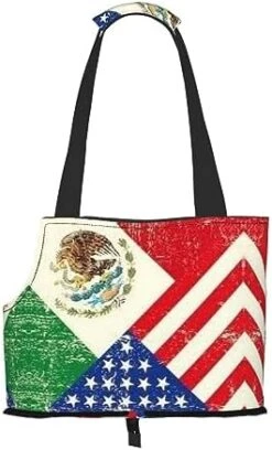 Mqgmz Industrial Brick Wall Background Print Pet Carrier Tote Bag With Pocket Safety - Amazing Design -Zoo Shop 416LP0a4 WL. AC