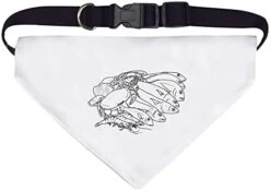 Large 'Seafood Selection' Dog/Cat/Pet Bandana (PD00038588) -Zoo Shop 416PLHgGZL. AC