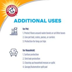 Arm & Hammer For Dogs Training Pads For Stay-at-Home Dogs | New & Improved Super Absorbent, Leak-Proof, Odor Control Quilted Dog Training Pads With Baking Soda | 75 Count Wee Wee Pads,White 20 Arm & Hammer For Dogs Training Pads For Stay-at-Home Dogs | New & Improved Super Absorbent, Leak-Proof, Odor Control Quilted Dog Training Pads With Baking Soda | 75 Count Wee Wee Pads,White -Zoo Shop 416TSVbevwL