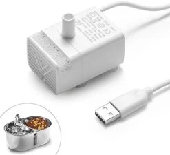 IPettie Twins Cat Water Fountain Stainless Steel With Two Spouts, 101oz/3.0L, Cat Food And Water Dispenser Set, Dog Water Fountain And Food Bowl, Cat Fountain With Ultra Quiet Pump, 5-Stage Filtration -Zoo Shop 416XVObvQ0L. AC