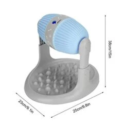 Pet Chewing Toy, Dog Training Leakage Food Toy TPR Ball Rolling Slow Feeder Food Bowl For Cat Dog(Blue) -Zoo Shop 416YkNSX49L