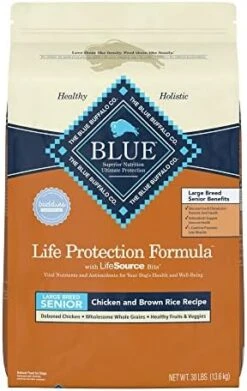 Blue Buffalo Life Protection Formula Natural Senior Large Breed Dry Dog Food, Chicken And Brown Rice 30-lb -Zoo Shop 416i kUnUVL. AC