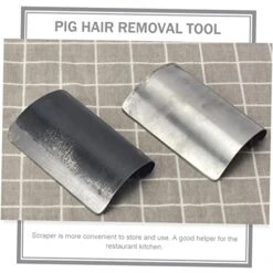 Healeved 2pcs Pig Hair Scraper Metal Razor Pet Fur Remover Carpet Shaver Lint Roller For Pet Hair Pork Processing Hair Shaver Pig Hair Removing Knife Scraping Animal Hair Tool Kitchen Tool -Zoo Shop 416llyXH2KL