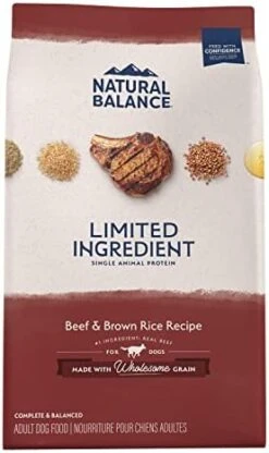 Natural Balance Limited Ingredient Adult Dry Dog Food With Healthy Grains, Lamb & Brown Rice Recipe, 12 Pound (Pack Of 1) -Zoo Shop 416wG1Eot5L. AC