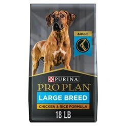 Purina Pro Plan High Protein, Digestive Health Large Breed Dry Dog Food, Chicken And Rice Formula - 18 Lb. Bag