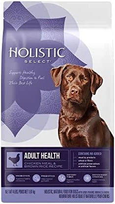 Holistic Select Natural Dry Dog Food, Chicken Meal & Rice Recipe, 30-Pound Bag 7 Holistic Select Natural Dry Dog Food, Chicken Meal & Rice Recipe, 30-Pound Bag - Image 5