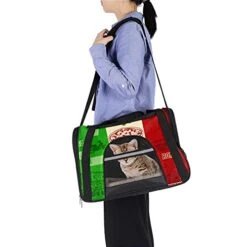 Pet Carrier Italy Food Soft-Sided Pet Travel Carriers For Cats,Dogs Puppy Comfort Portable Foldable Pet Bag Airline Approved -Zoo Shop 417NMcn3CuS
