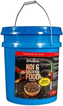 Blue Ridge Fish Food [2LB], Mini And 3/16" Floating Pellet, Koi And Goldfish Growth Formula Blend -Zoo Shop 417PaHIXUL. AC