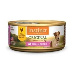 Instinct Original Small Breed Grain Free Real Chicken Recipe Natural Wet Canned Dog Food, 5.5 Oz. Cans (Case Of 12)