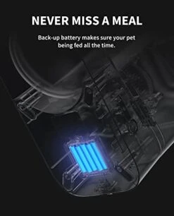 PETKIT Automatic WiFi Cat Feeder, APP Control For Remote Feeding & Monitor, Schedule Up To 10 Meals Per Day, 304 Stainless Steel & Advanced Fresh Lock Technology, Cats/Dogs Up To 15 Days Of Feeding -Zoo Shop 417ijOpJhQL