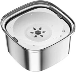 UPSKY 3L Dog Water Bowl 101oz Stainless Steel Dog Bowl No Spill Large Capacity Dog Food Water Bowl Slow Water Feeder, Spill Proof Pet Water Dispenser Vehicle Carried Travel Water Bowl For Dogs, Cats -Zoo Shop 417lpwkQtoL. AC