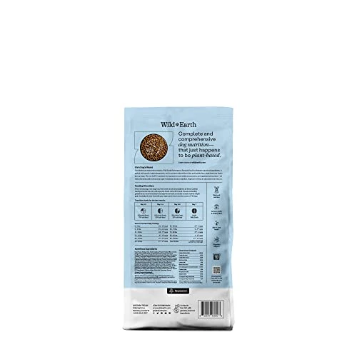 Wild Earth Vegan Dry Dog Food Performance Formula | Plant-Based Vegetarian Kibble | Wheat-Free, Allergen-Free, Veterinarian-Developed | Veggie Chick'n Kabob Flavor, 4lb Bag 5 Wild Earth Vegan Dry Dog Food Performance Formula | Plant-Based Vegetarian Kibble | Wheat-Free, Allergen-Free, Veterinarian-Developed | Veggie Chick'n Kabob Flavor, 4lb Bag - Image 3