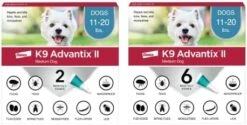 K9 Advantix II Medium Dog Vet-Recommended Flea, Tick & Mosquito Treatment & Prevention | Dogs 11-20 Lbs. | 2-Mo Supply -Zoo Shop 417r1nasBnL. AC