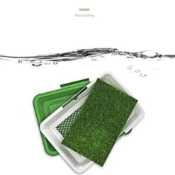 SAZAO Grass Pad For Dogs, Puppy Dog Pee Grass Pad With Tray, Dog Training Pee Pad, Washable Artificial Dog Potty Grass For Indoor Home 9 SAZAO Grass Pad For Dogs, Puppy Dog Pee Grass Pad With Tray, Dog Training Pee Pad, Washable Artificial Dog Potty Grass For Indoor Home -Zoo Shop 417rgg2CrBL
