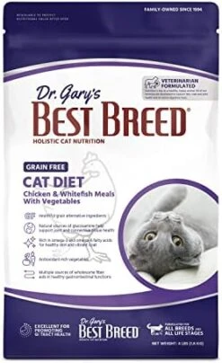 Best Breed Dr. Gary's Grain Free Cat Diet Slow-Cooked In USA [Natural Dry Dog Food For All Ages] Dark Brown 24 Lbs. (New) -Zoo Shop 417uEnG5eEL. AC