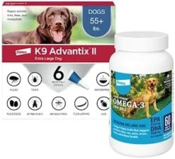 K9 Advantix II XL Dog Vet-Recommended Flea, Tick & Mosquito Treatment & Prevention | Dogs Over 55 Lbs. | 2-Mo Supply -Zoo Shop 4184cLShl8L. AC