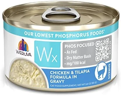 Weruva Wx Phos Focused, Tilapia & Tuna Formula In A Hydrating Purée, 3oz Can (Pack Of 12) 11 Weruva Wx Phos Focused, Tilapia & Tuna Formula In A Hydrating Purée, 3oz Can (Pack Of 12) - Image 9