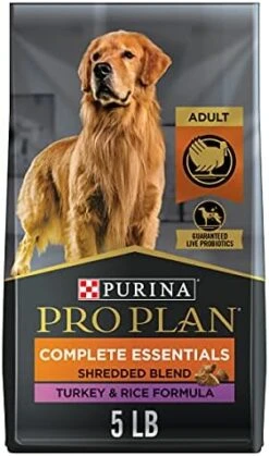 Purina Pro Plan High Protein Dog Food With Probiotics For Dogs, Shredded Blend Salmon & Rice Formula - 5 Lb. Bag -Zoo Shop 4199 F8pKOS. AC 1