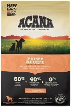 ACANA Wholesome Grains Dry Dog Food, Puppy Recipe, Real Chicken, Eggs And Turkey Dog Food Recipe, 11.5lb -Zoo Shop 419KnZ ih2L. AC