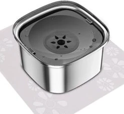 UPSKY 3L Dog Water Bowl 101oz Stainless Steel Dog Bowl No Spill Large Capacity Dog Food Water Bowl Slow Water Feeder, Spill Proof Pet Water Dispenser Vehicle Carried Travel Water Bowl For Dogs, Cats -Zoo Shop 419KpjR1Z8L. AC