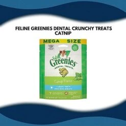 Feline Greenies Dental Crunchy Treats For Cats Mega Size Variety Bundle Pack With Funny Cat Tales, Cat Toys, And Mini Catnip (Catnip, Tempting Tuna, Savory Salmon) -Zoo Shop 419Mr3fIhLL