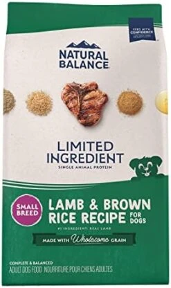 Natural Balance Limited Ingredient Small-Breed Adult Dry Dog Food With Healthy Grains, Lamb & Brown Rice Recipe, 12 Pound (Pack Of 1) -Zoo Shop 419ZAQirYLL. AC 1