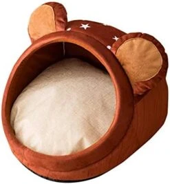 Wakeu Plush Pet Bed Cave For Cat/Small Dog,Comfortable Plush Kennel Triangle Kittens Cave Tent House -Zoo Shop 419fBw5vtYL. AC